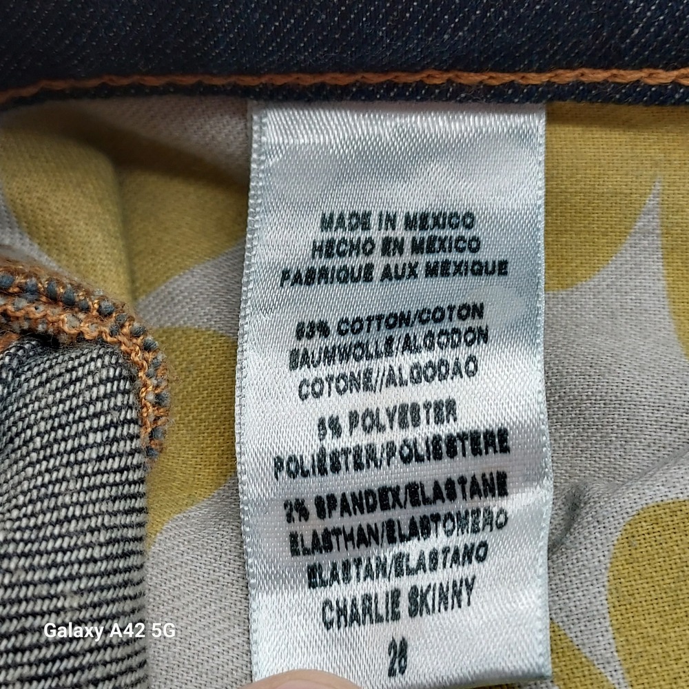 Lucky Brand Charlie Skinny Jeans Womens 2/26 Dark Wash Indigo Denim Pants - Picture 4 of 8